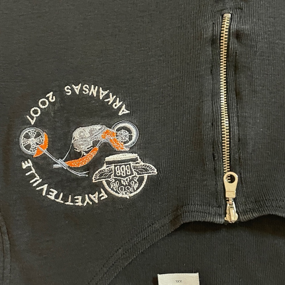 TRIM V XXL Black Sleeveless Top VINTAGE BIKES-BLUES & BARBECUE 2007 - Picture 13 of 15